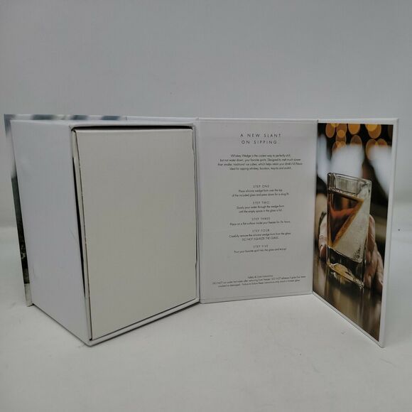 New Corkcicle Whiskey Wedge Square Cocktail Glass Ice Wedge for Bourbon & Water - Picture 7 of 12